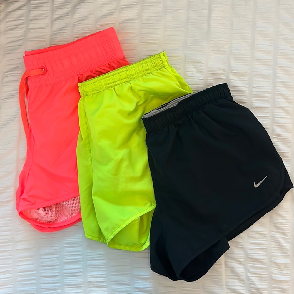 3 PACK NIKE & HM RUNNING SHORTS